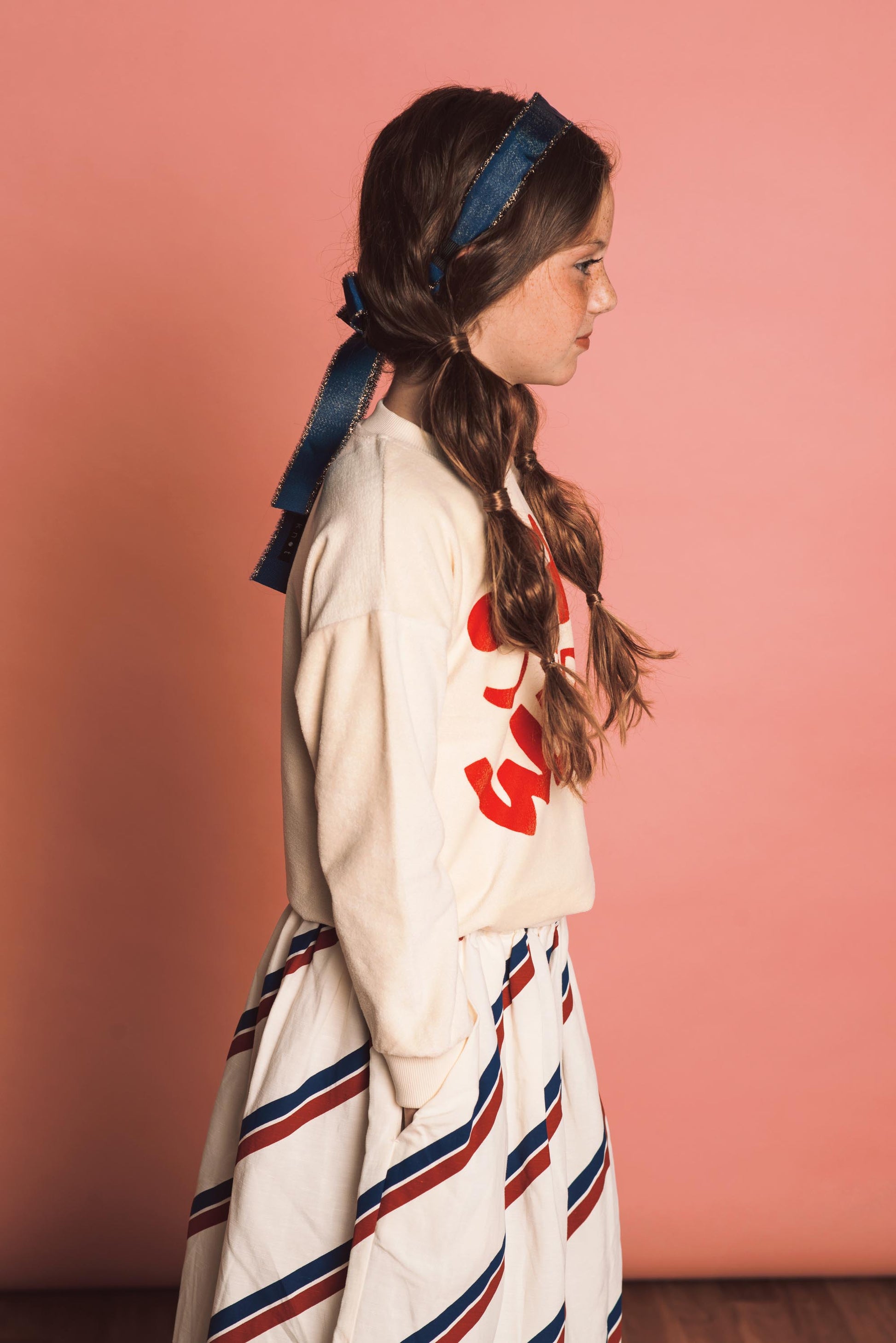 METALLIC FRINGE HEADBAND // Almond + Silver - KNOT Hairbands