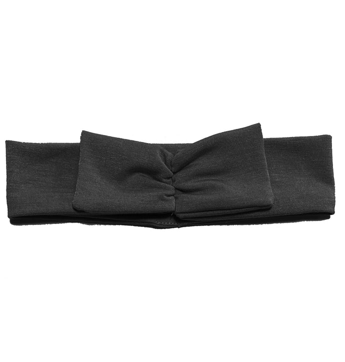 Mini Bow Headwrap // Black - KNOT Hairbands