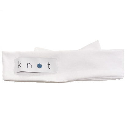 Mini Bow Headwrap // White - KNOT Hairbands