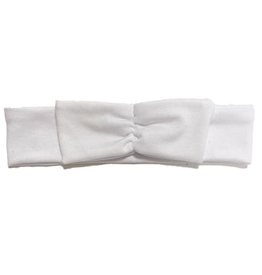 Mini Bow Headwrap // White - KNOT Hairbands