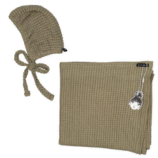BONNET + BLANKET SET - KNOT Hairbands