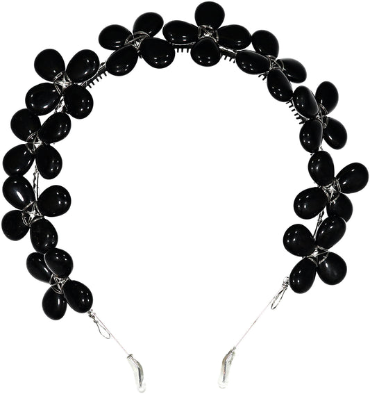 PETAL Headband // Black - KNOT Hairbands