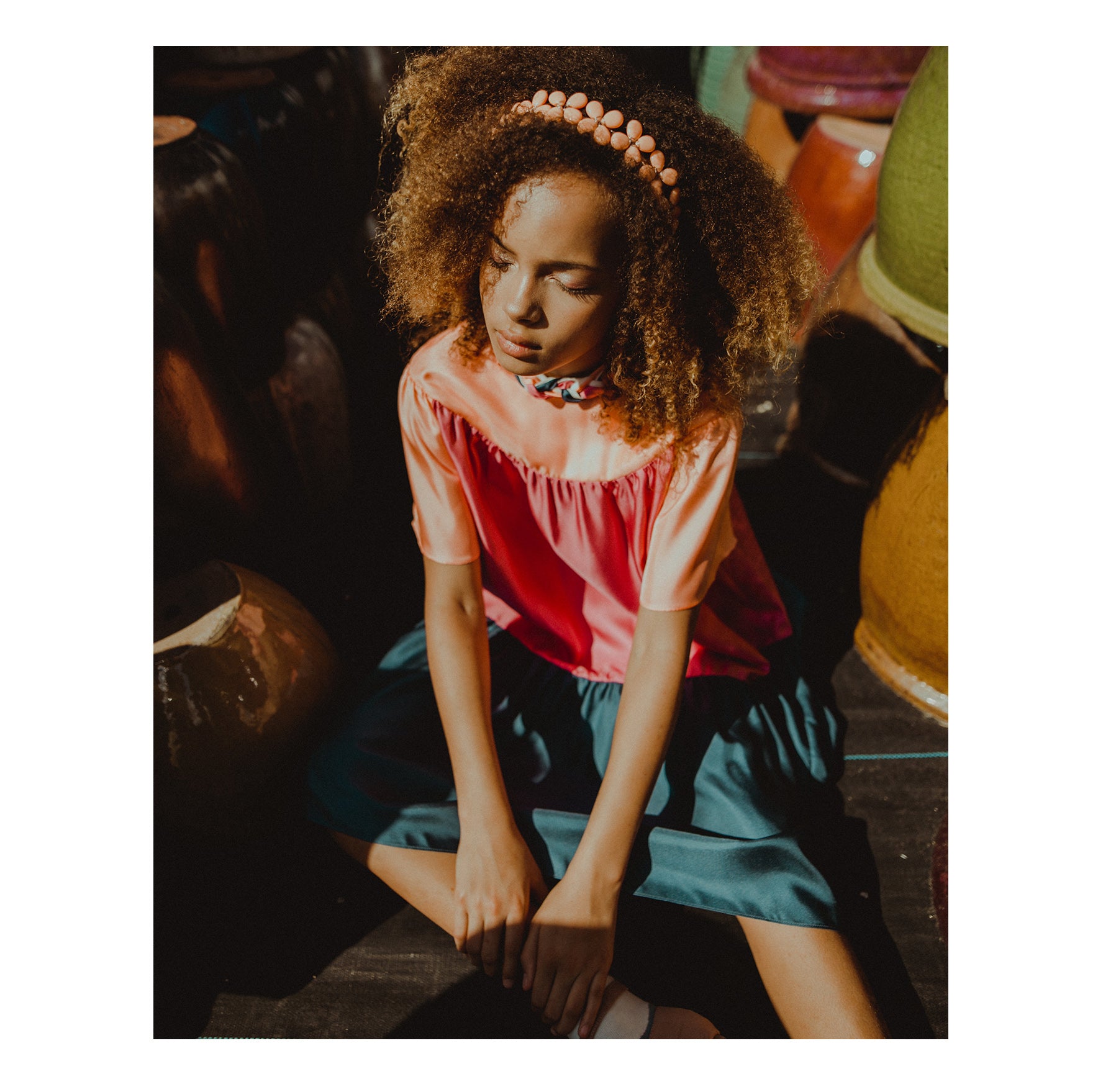 PETAL Headband // Tangerine - KNOT Hairbands