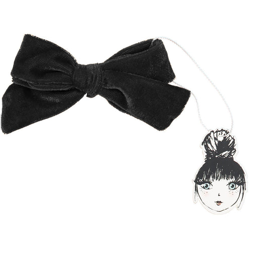 PORTRAIT VELVET BOW CLIP - KNOT Hairbands