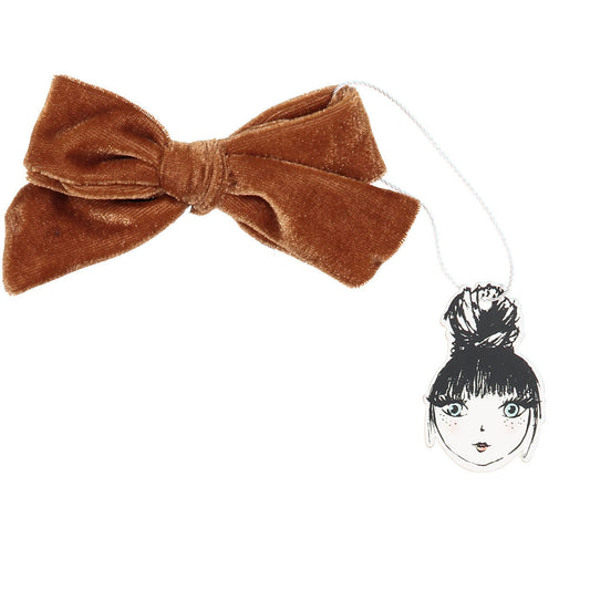 PORTRAIT VELVET BOW CLIP - KNOT Hairbands