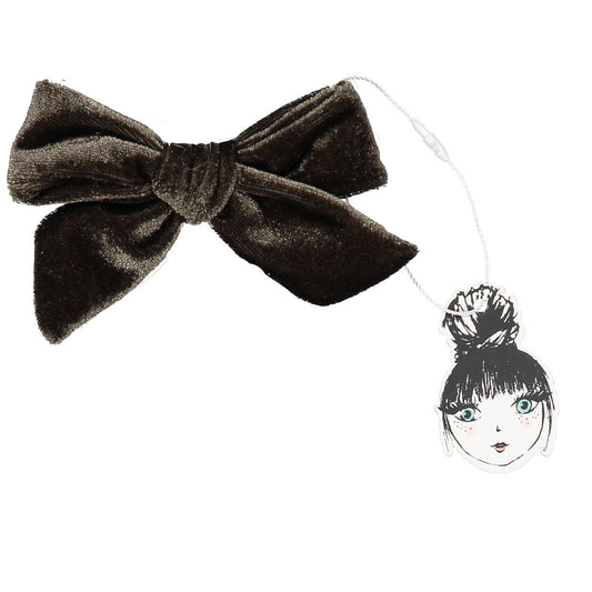 PORTRAIT VELVET BOW CLIP - KNOT Hairbands