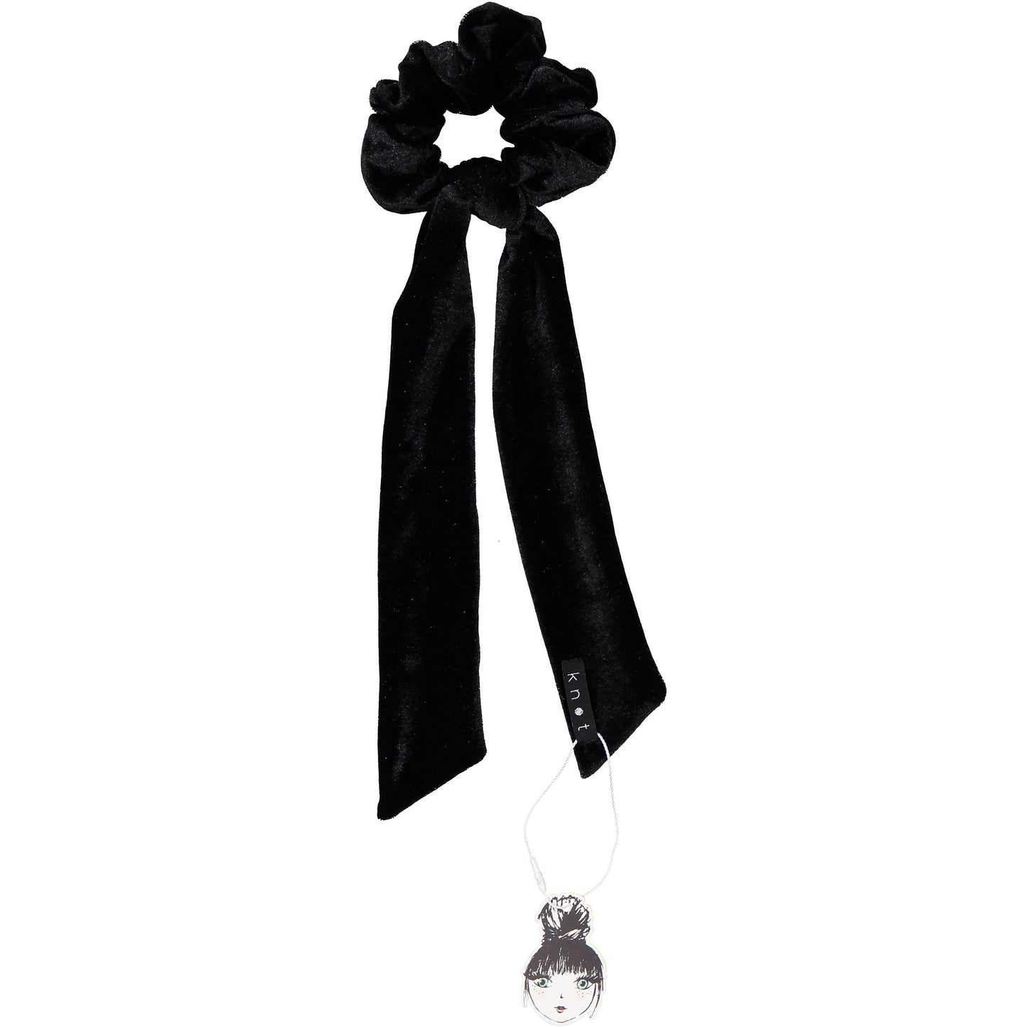 PORTRAIT VELVET SCRUNCHIE - KNOT Hairbands
