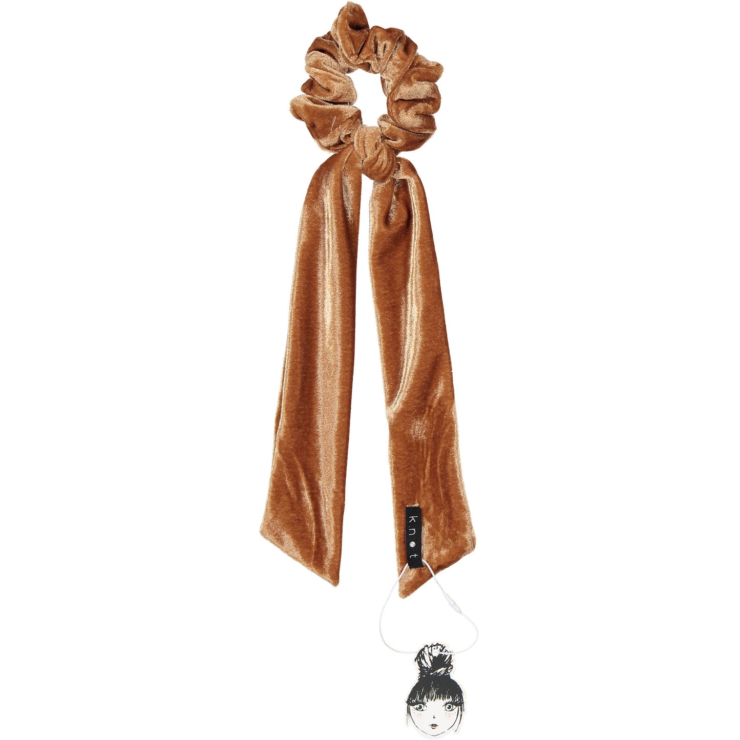 PORTRAIT VELVET SCRUNCHIE - KNOT Hairbands