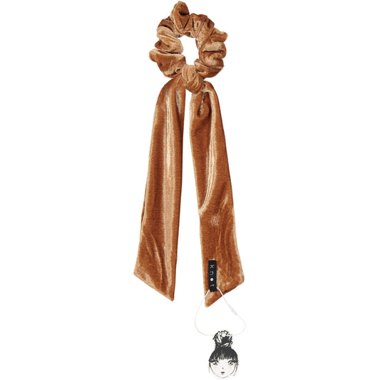PORTRAIT VELVET SCRUNCHIE - KNOT Hairbands