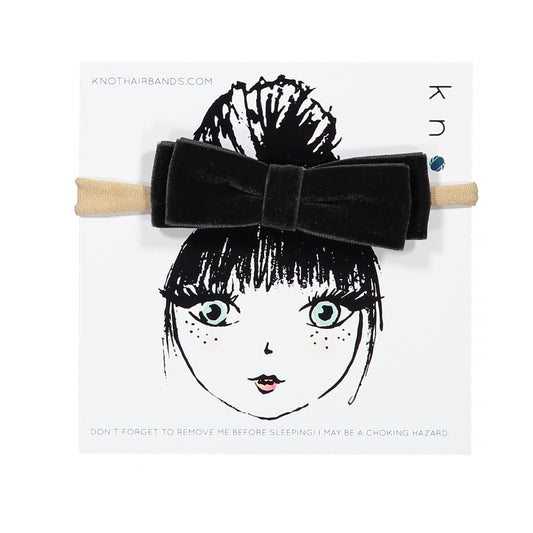 VELVET RIBBON BOW BAND - KNOT Hairbands