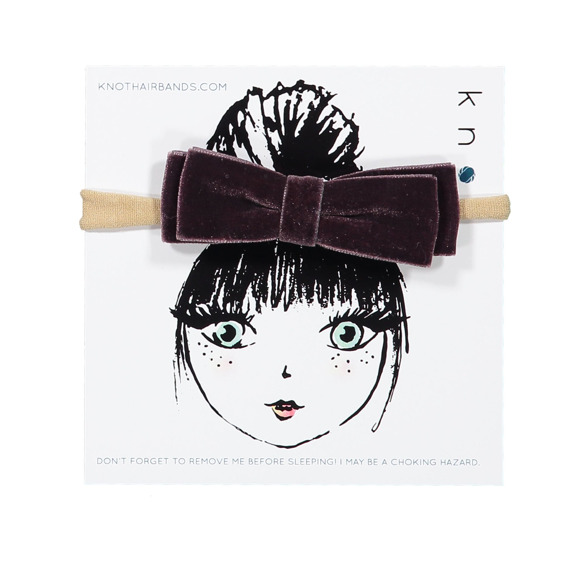 VELVET RIBBON BOW BAND - KNOT Hairbands