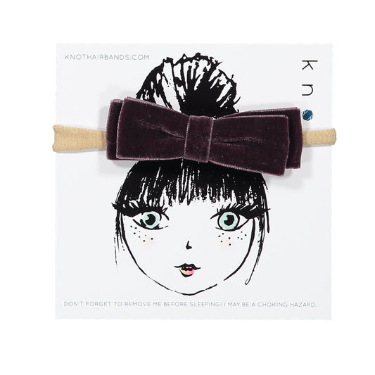 VELVET RIBBON BOW BAND - KNOT Hairbands