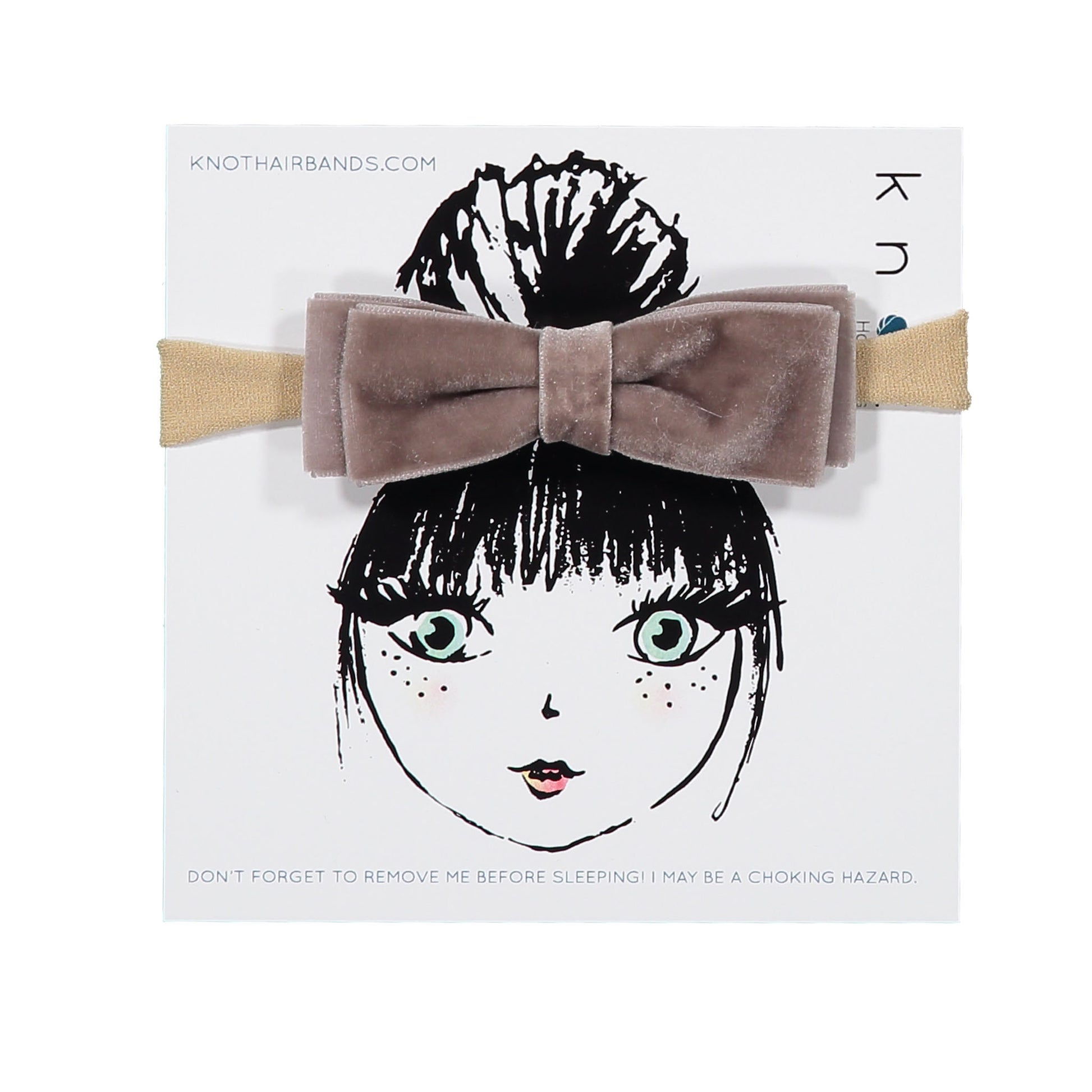 VELVET RIBBON BOW BAND - KNOT Hairbands