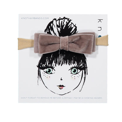 VELVET RIBBON BOW BAND - KNOT Hairbands