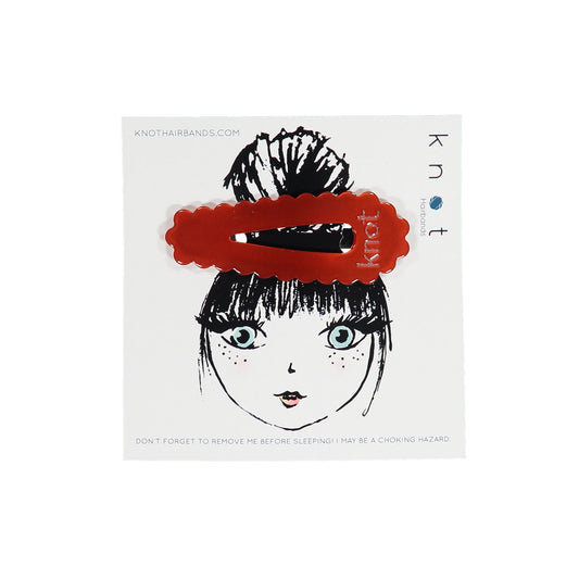 SCALLOP JUMBO CLIP - KNOT Hairbands
