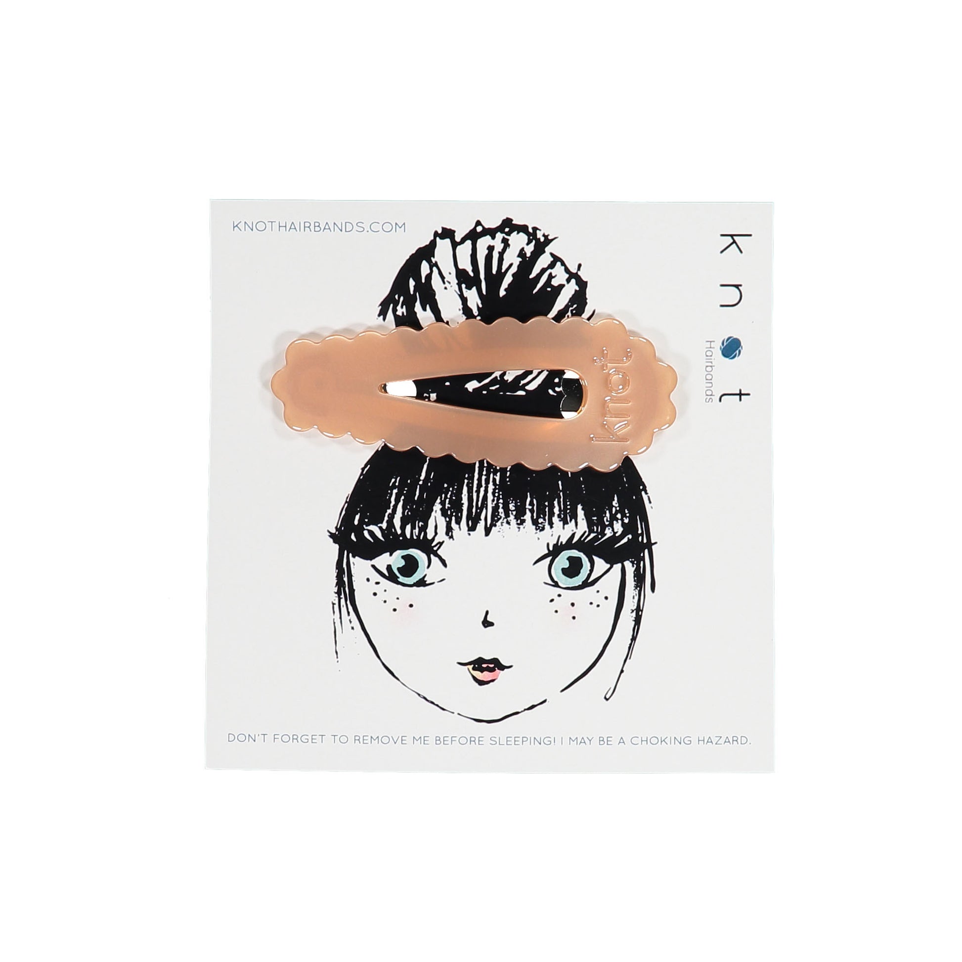 SCALLOP JUMBO CLIP - KNOT Hairbands