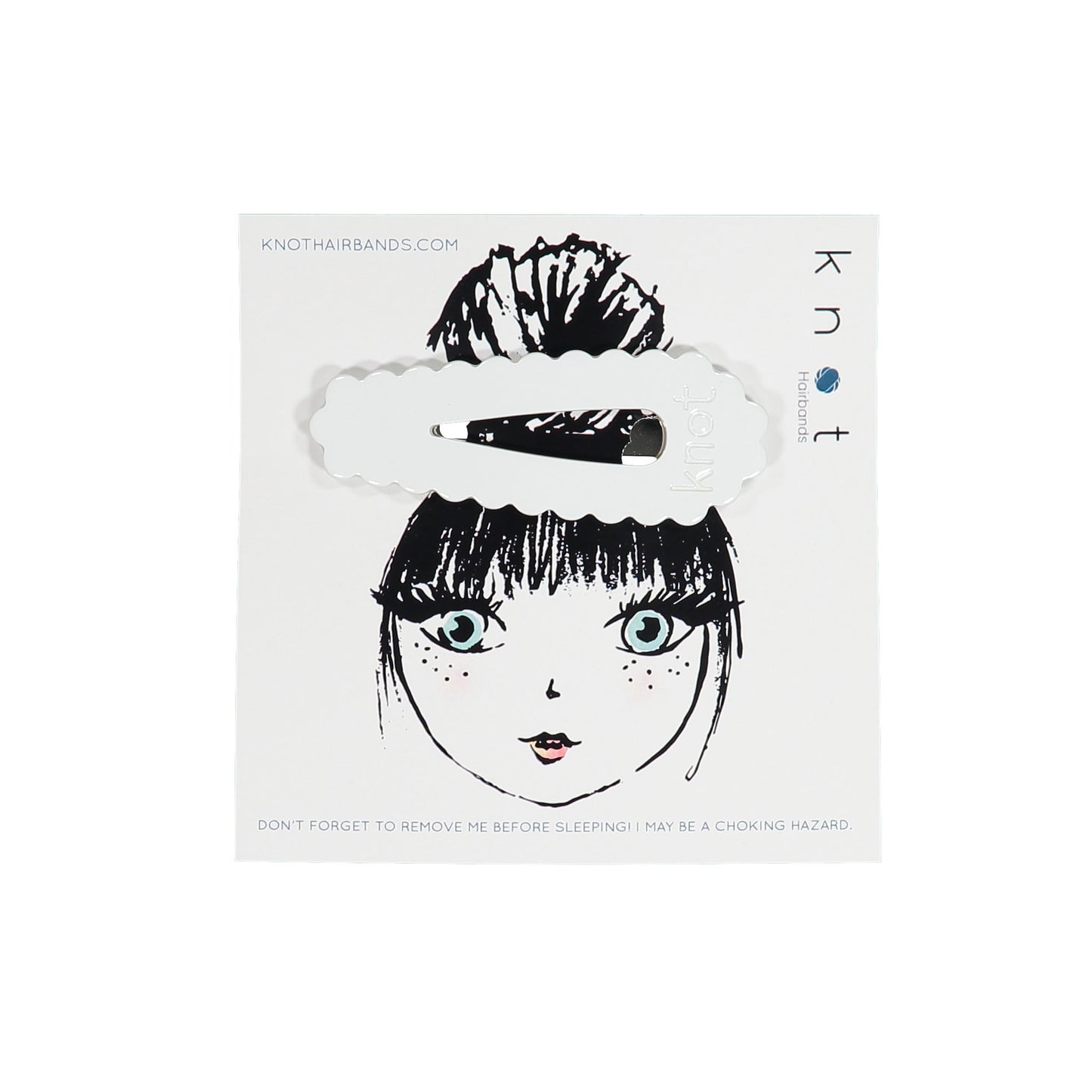 SCALLOP JUMBO CLIP - KNOT Hairbands