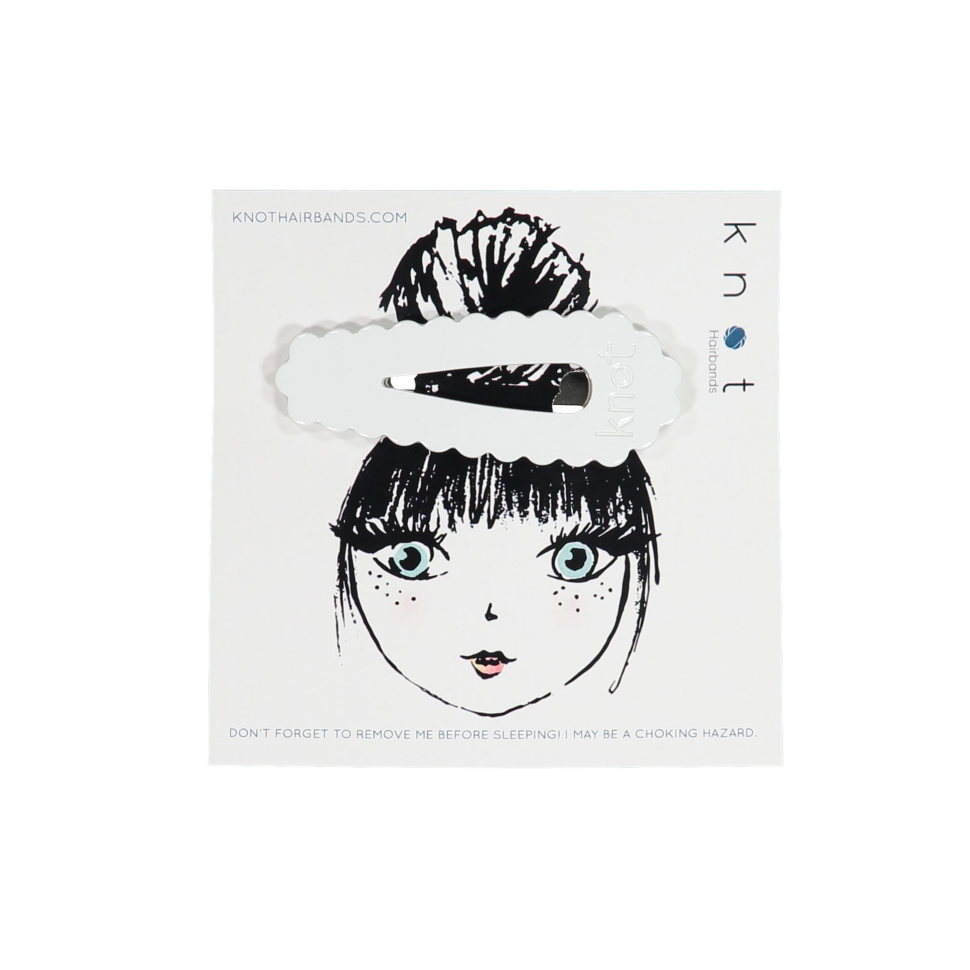 SCALLOP JUMBO CLIP - KNOT Hairbands