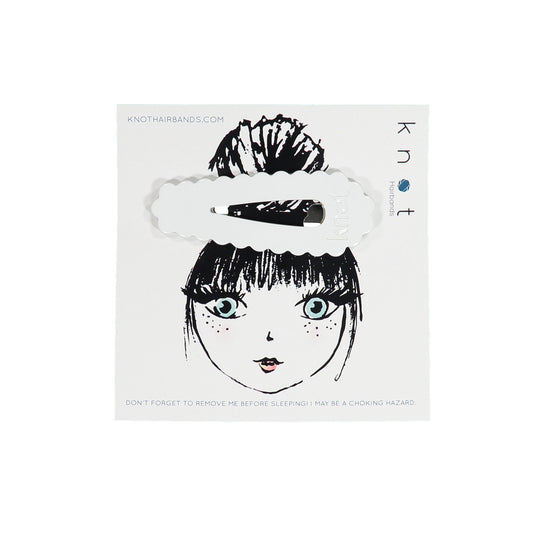SCALLOP JUMBO CLIP - KNOT Hairbands