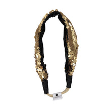 Load image into Gallery viewer, SPARKLE Band // Gold &amp; Black - KNOT Hairbands