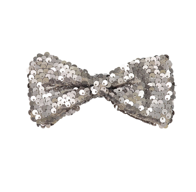 SPARKLE Bow Clip // Pewter - KNOT Hairbands