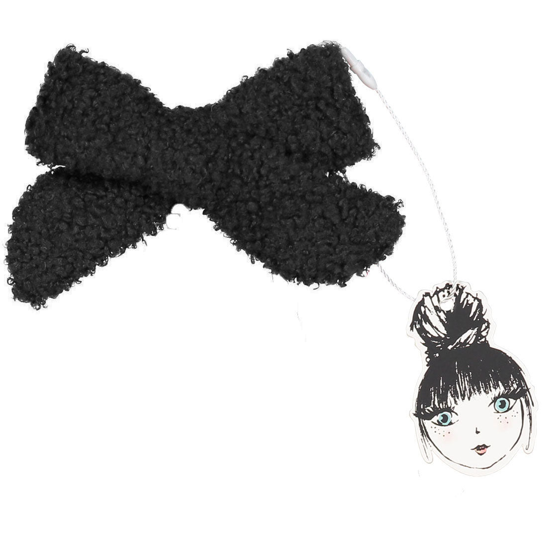 SILHOUETTE BOUCLE BOW CLIP - KNOT Hairbands