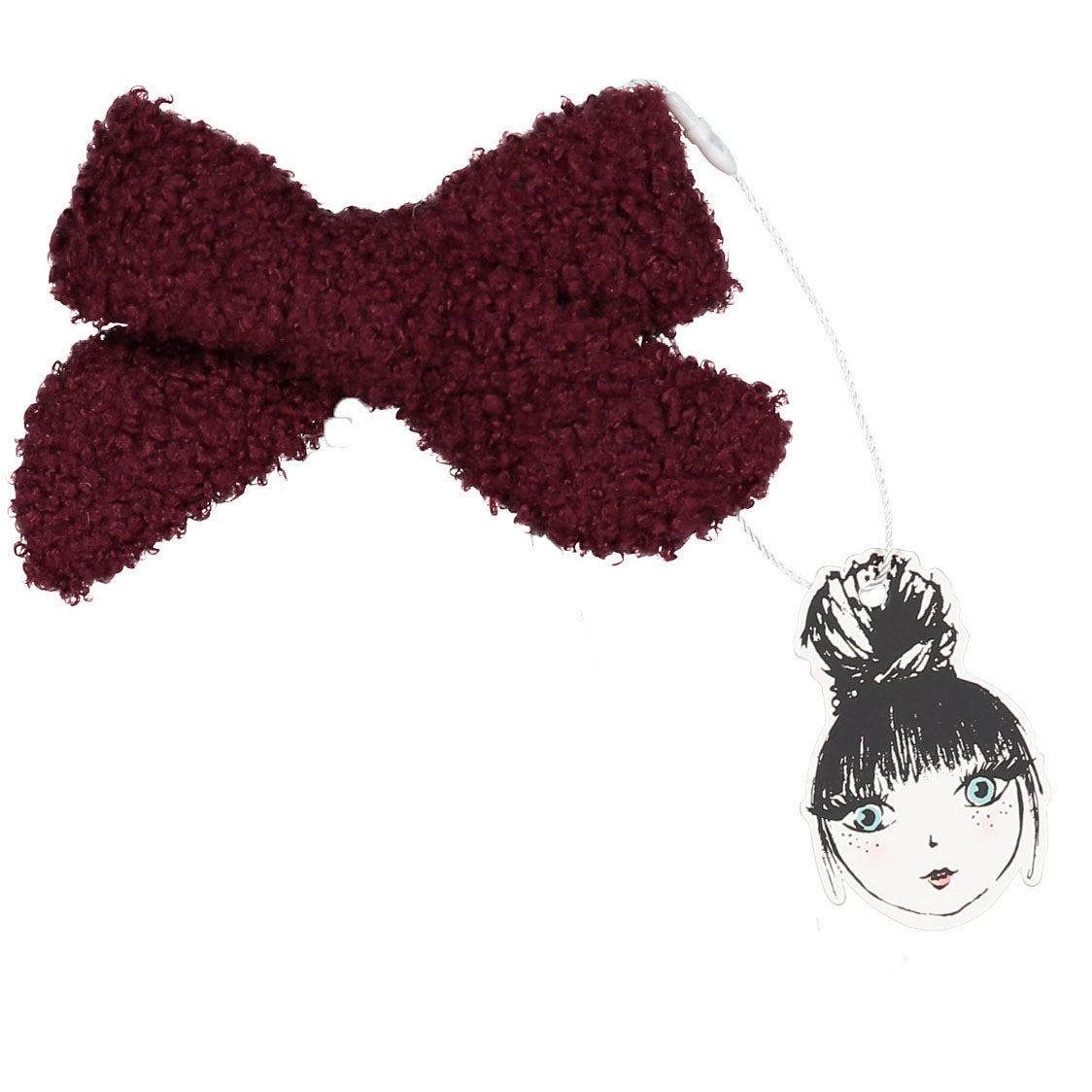 SILHOUETTE BOUCLE BOW CLIP - KNOT Hairbands