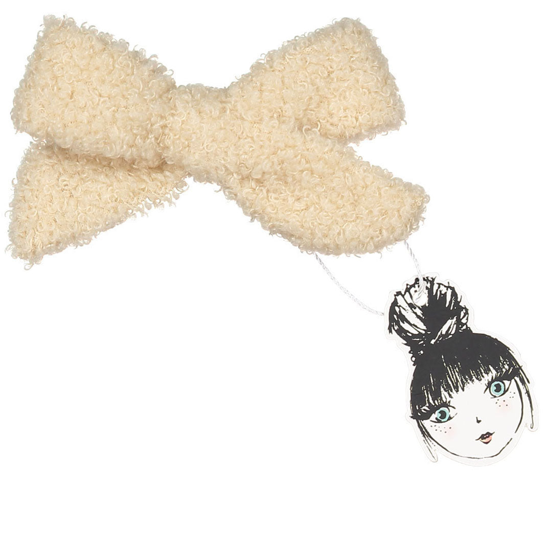 SILHOUETTE BOUCLE BOW CLIP - KNOT Hairbands