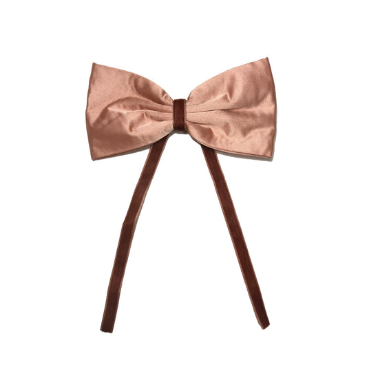 SILK + VELVET RIBBON BOW CLIP // Sunset // YOUTH - KNOT Hairbands