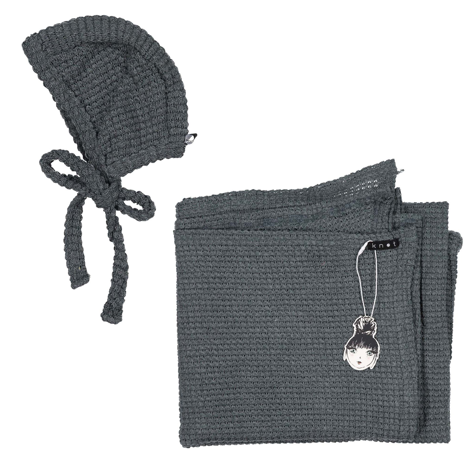 BONNET + BLANKET SET - KNOT Hairbands