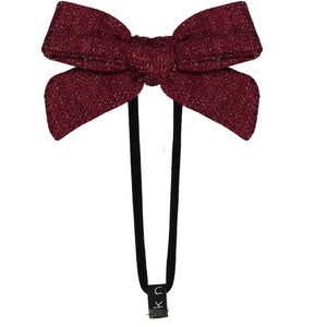 SWEATER BOW BAND // Burgundy - KNOT Hairbands