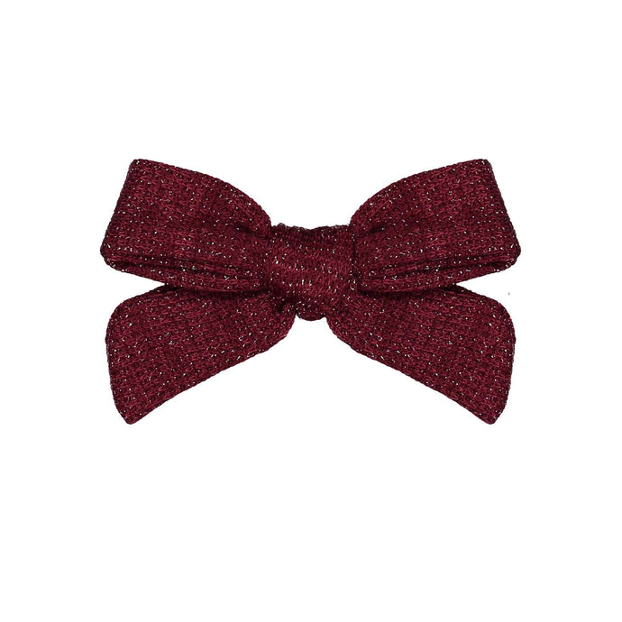 SWEATER BOW CLIP // Burgundy - KNOT Hairbands
