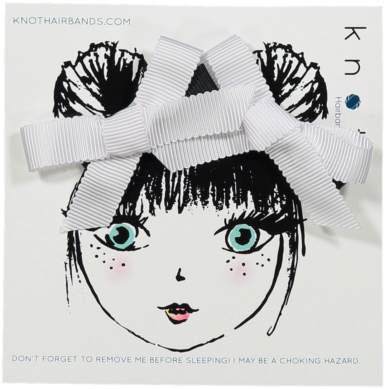 TRACE RIBBON BOW MINI CLIP SET - KNOT Hairbands