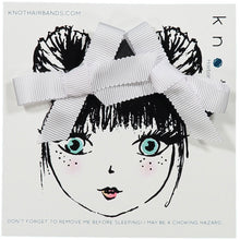 Load image into Gallery viewer, TRACE RIBBON BOW MINI CLIP SET - KNOT Hairbands