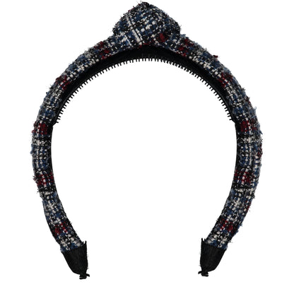 TWEED KNOT HEADBAND // Midnight Navy Weave - KNOT Hairbands