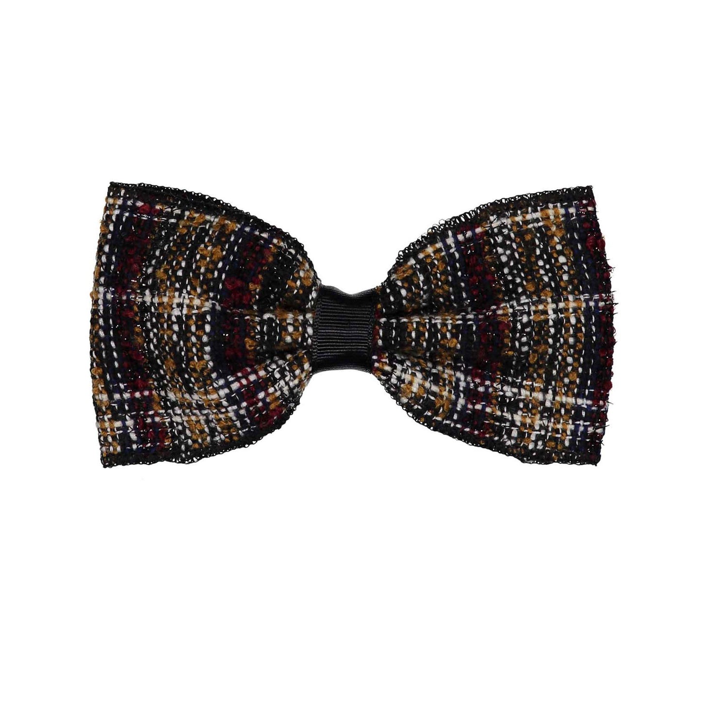 TWEED BOW CLIP // Almond Weave - KNOT Hairbands