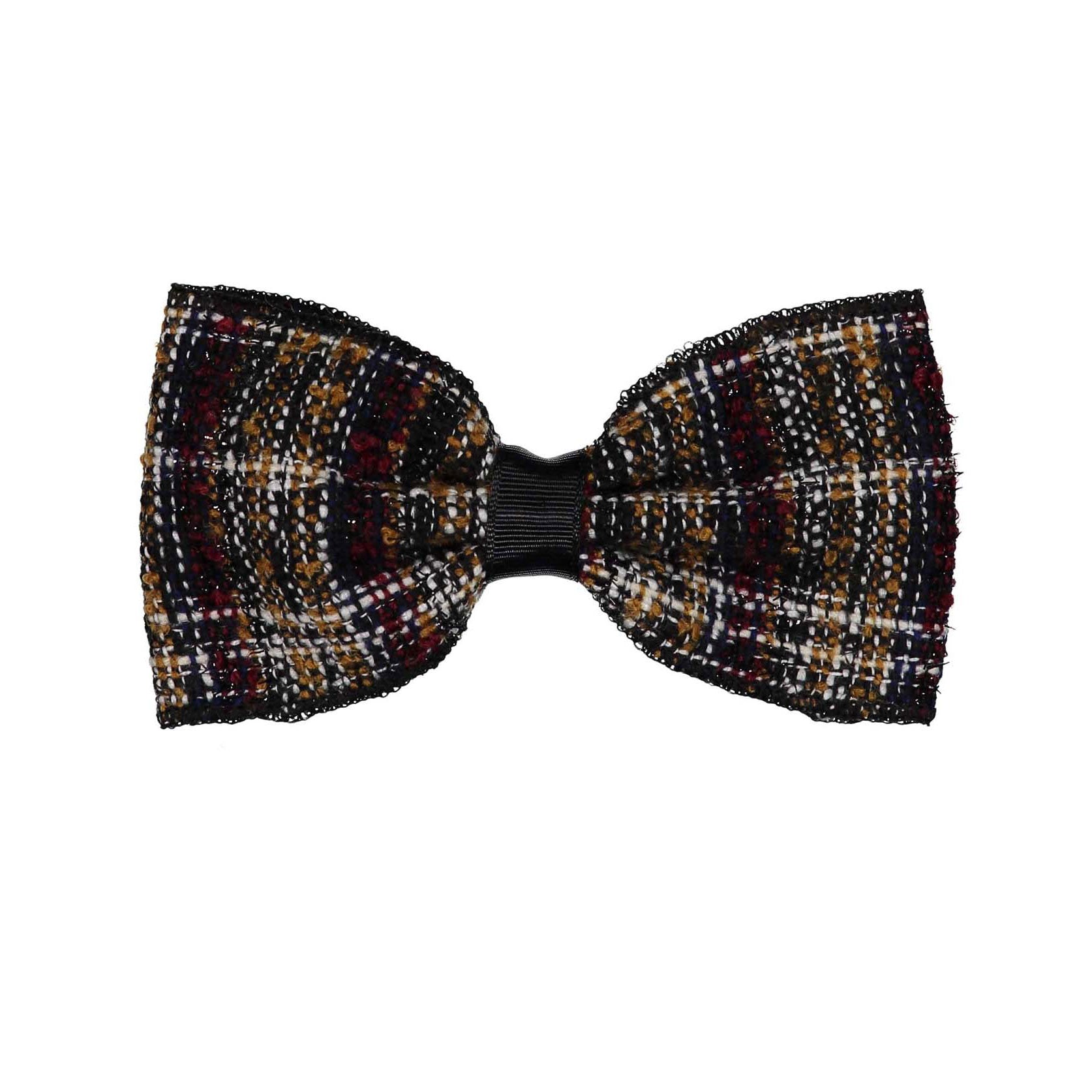 TWEED BOW CLIP // Almond Weave - KNOT Hairbands