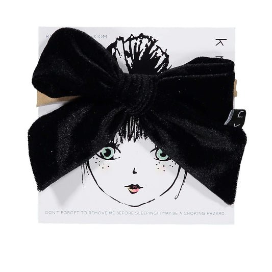 VELVET PUFF BOW BAND - KNOT Hairbands