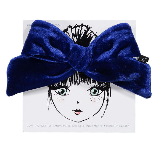 VELVET PUFF BOW BAND - KNOT Hairbands