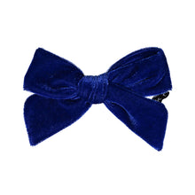 Load image into Gallery viewer, VELVET PUFF BOW CLIP - KNOT Hairbands