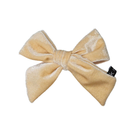 VELVET PUFF BOW CLIP - KNOT Hairbands