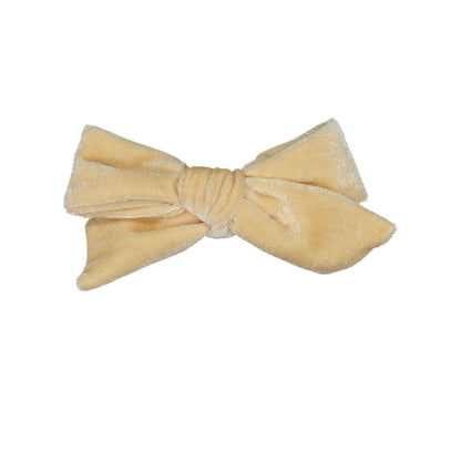 VELVET BOW CLIP // Pearl - KNOT Hairbands
