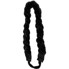 Load image into Gallery viewer, VELVET BRAIDED BAND // Onyx Black - KNOT Hairbands