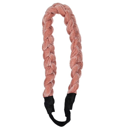 VELVET BRAIDED BAND // Blush Glow - KNOT Hairbands