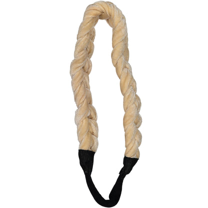 VELVET BRAIDED BAND // Pearl - KNOT Hairbands