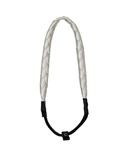 WAFFLE BRAIDED BAND // Silver - KNOT Hairbands