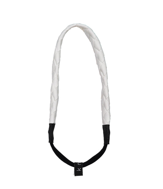 WAFFLE BRAIDED BAND // White - KNOT Hairbands