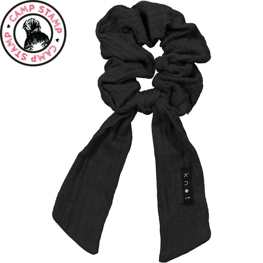 WATERCOLOR SCRUNCHIE - BLACK