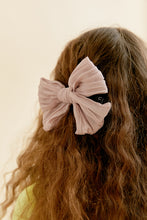 Load image into Gallery viewer, RUCHED BOW CLIP - KNOT Hairbands