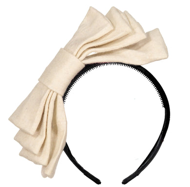 WIND Bow Headband // WINTER WHITE - KNOT Hairbands